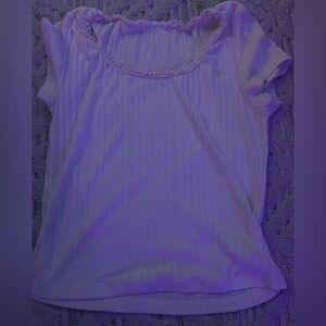 American Eagle Outfitters Lavender Short Sleeve Top